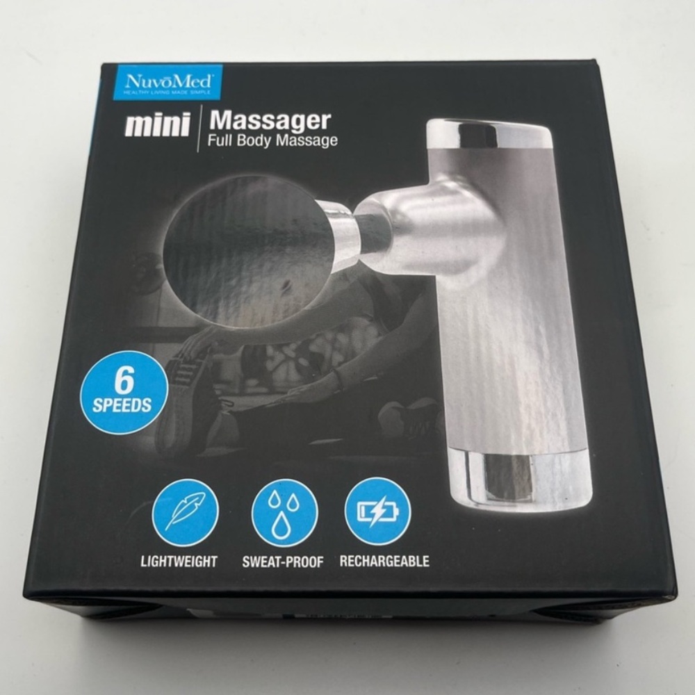 NuvoMed Handheld Mini Massager 6 Speeds, NEW - Picture 2 of 4